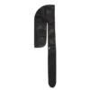 Durag de cuero con Cotton Wreath, negro