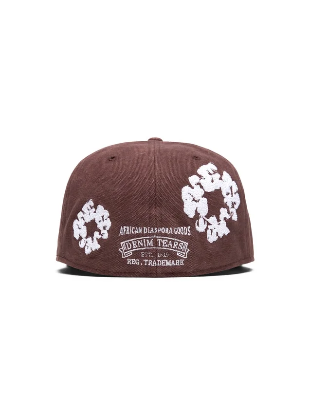Gorra ajustada de lona «Cotton Wreath» New Era 59FIFTY, color marrón