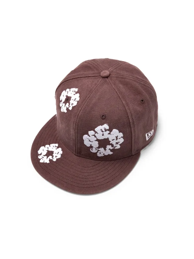 Gorra ajustada de lona «Cotton Wreath» New Era 59FIFTY, color marrón
