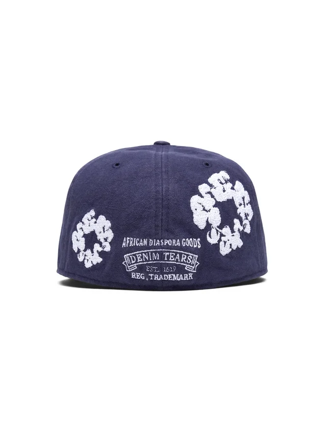 Gorra ajustada de lona «Cotton Wreath» New Era 59FIFTY, color índigo