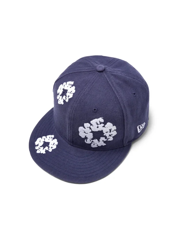 Gorra ajustada de lona «Cotton Wreath» New Era 59FIFTY, color índigo