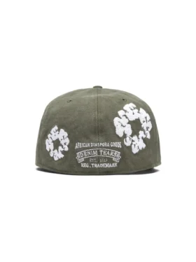 Gorra ajustada de lona «Cotton Wreath» New Era 59FIFTY, color oliva