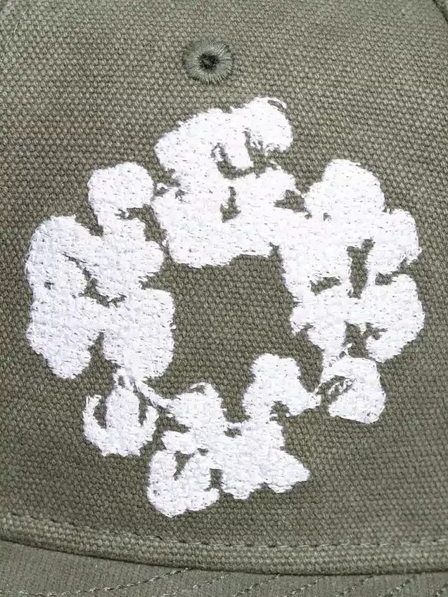 Gorra ajustada de lona «Cotton Wreath» New Era 59FIFTY, color oliva