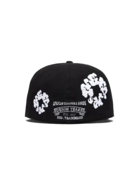 Gorra ajustada de lona New Era 59FIFTY «Cotton Wreath», negra