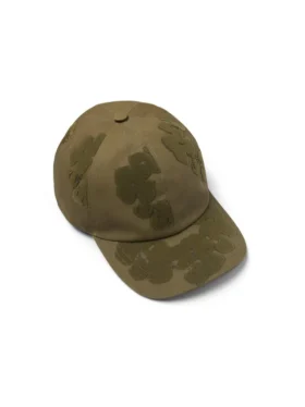 Gorra «Cotton Wreath» con estampado flocado, color beige