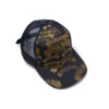 Gorra de camionero con estampado de sellos DT, azul marino
