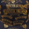 Gorra de camionero con estampado de sellos DT, azul marino