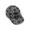 Gorra de Denim «Jacquard Wreath» en negro lavado
