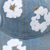Gorra de Denim sin tratar «Cotton Wreath» con lavado claro