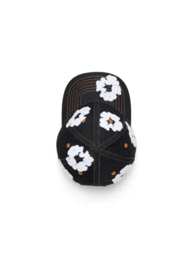 Gorra de Denim sin tratar «Cotton Wreath» en índigo lavado