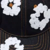 Gorra de Denim sin tratar «Cotton Wreath» en índigo lavado