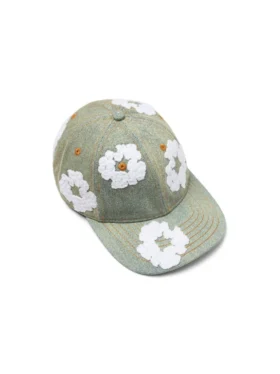 Gorra de Denim sin tratar «Cotton Wreath», lavado sucio