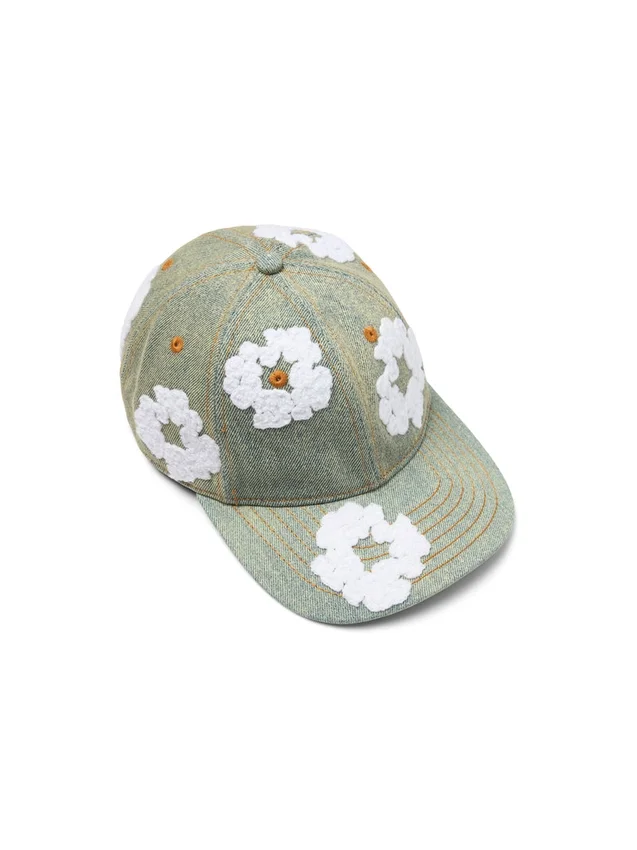 Gorra de Denim sin tratar «Cotton Wreath», lavado sucio