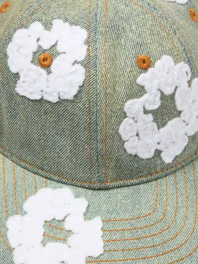 Gorra de Denim sin tratar «Cotton Wreath», lavado sucio