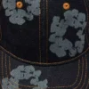 Gorra de Denim sin tratar «Mono Cotton Wreath» en índigo lavado
