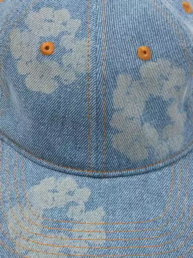 Gorra de Denim sin tratar «Mono Cotton Wreath», lavado claro