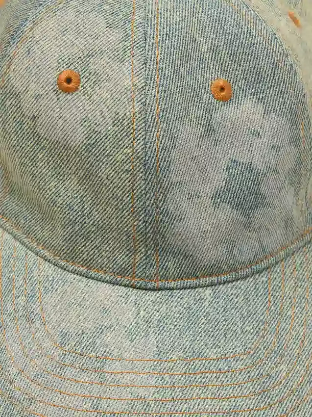Gorra de Denim sin tratar «Mono Cotton Wreath», lavado oscuro