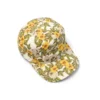 Gorra de lona con estampado floral DT multicolor