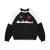 Jersey de cuello redondo con bloques de color DT Sport, negro