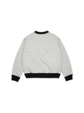 Jersey de punto con cuello redondo «Crystal», negro