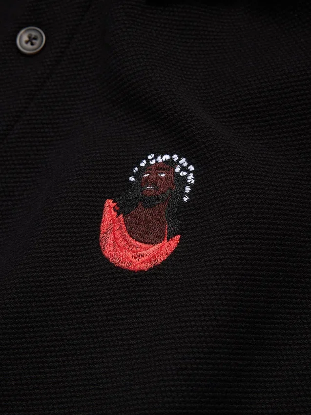 Jersey polo «Biblical» negro