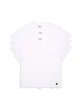 Pack de 3 camisetas con bandera DT, blanco