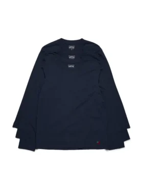 Pack de 3 camisetas de manga larga DT Flag azul marino