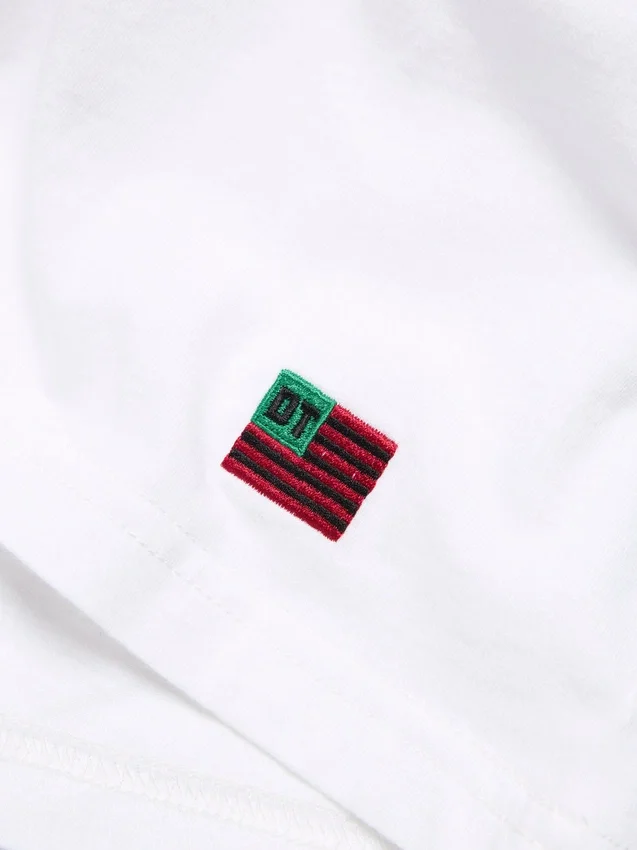 Pack de 3 camisetas de manga larga DT Flag, color blanco