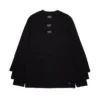Pack de 3 camisetas de manga larga DT Flag, negro
