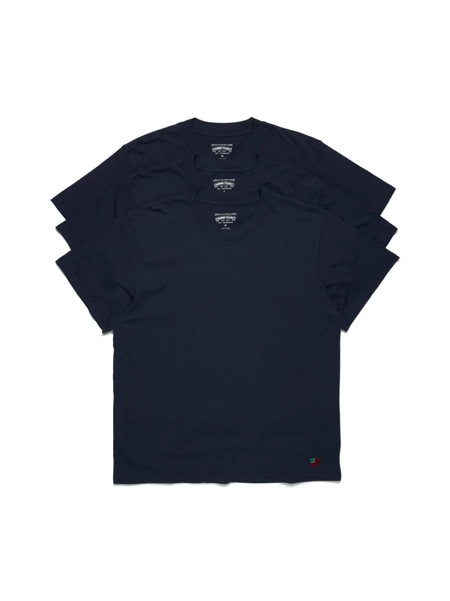 Pack de 3 camisetas DT Flag azul marino