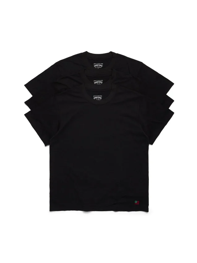 Pack de 3 camisetas DT Flag, negro