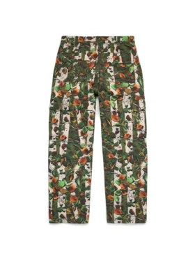 Pantalón cargo de temporada verde camuflaje