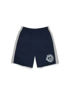 Pantalón corto de chándal con paneles Denim U azul marino