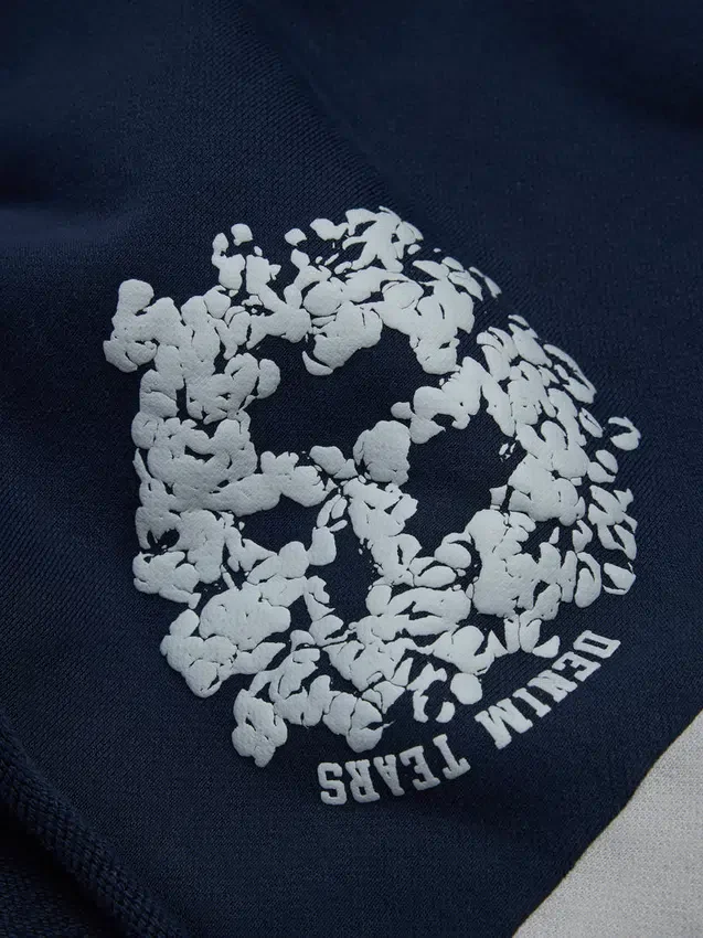 Pantalón corto de chándal con paneles Denim U azul marino