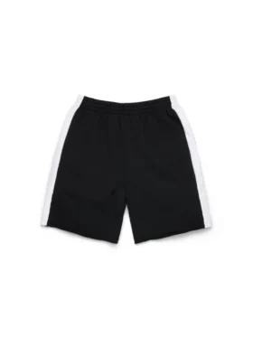 Pantalón corto de chándal con paneles Denim U, negro