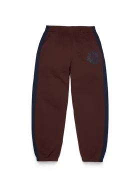 Pantalón de chándal con paneles Denim U marrón