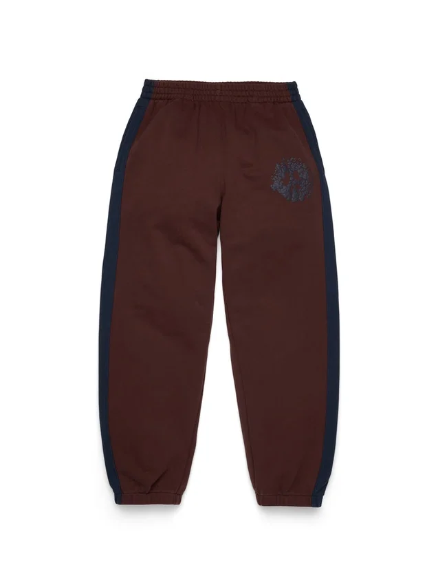 Pantalón de chándal con paneles Denim U marrón
