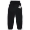 Pantalón de chándal con paneles Denim U, negro