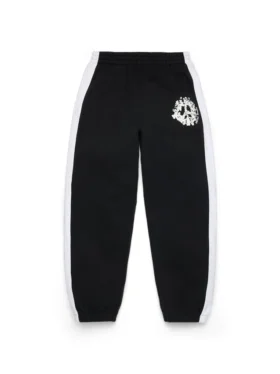 Pantalón de chándal con paneles Denim U, negro