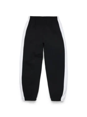 Pantalón de chándal con paneles Denim U, negro