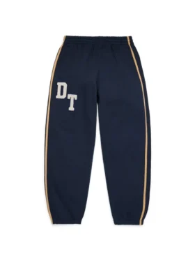 Pantalón de chándal de chenilla DT azul