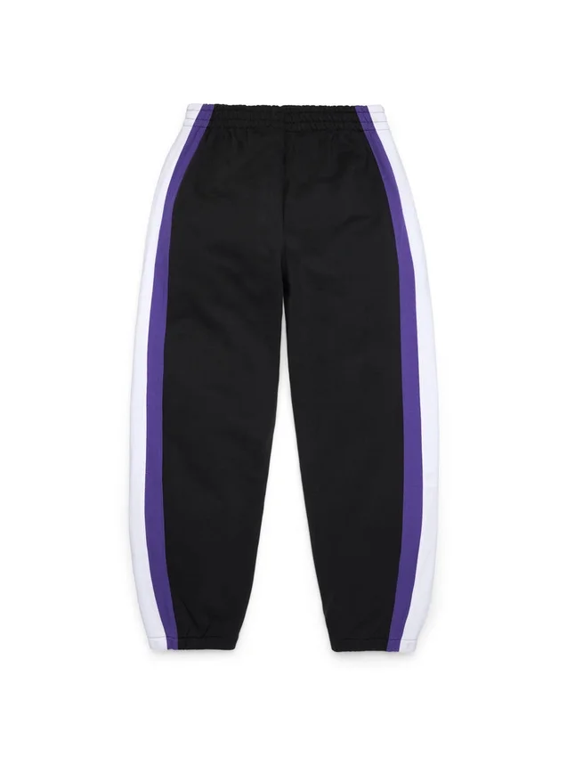 Pantalón de chándal DT Stripe con bajo abierto, negro