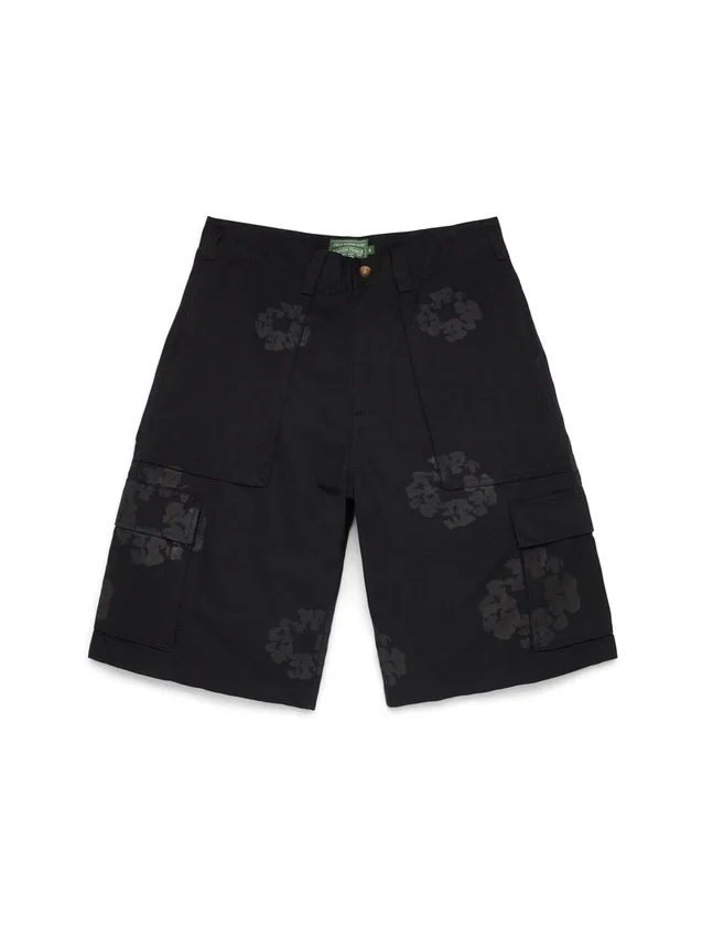 Pantalones cortos cargo Mono Wreath negros