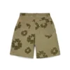 Pantalones cortos «Cotton Wreath» con estampado flocado, color caqui