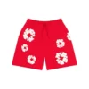 Pantalones cortos de chándal con Cotton Wreath, rojos
