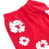 Pantalones cortos de chándal con Cotton Wreath, rojos