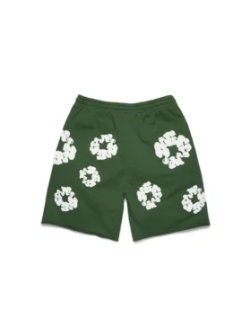 Pantalones cortos de chándal con Cotton Wreath, verde