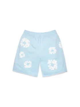 Pantalones cortos de chándal «Cotton Wreath» azul polvo