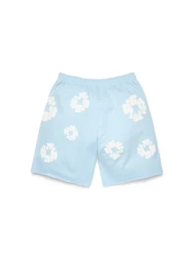 Pantalones cortos de chándal «Cotton Wreath» azul polvo