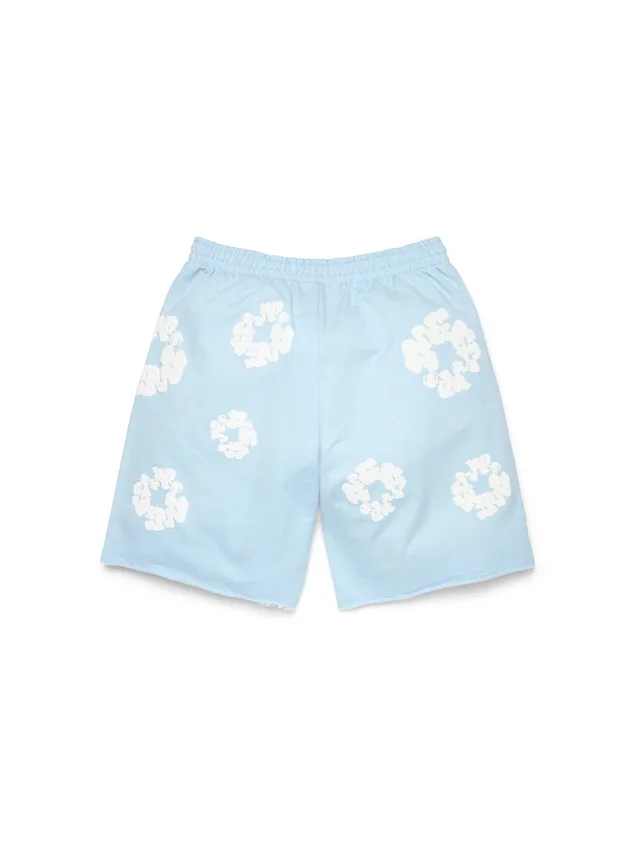Pantalones cortos de chándal «Cotton Wreath» azul polvo